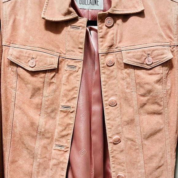 Genuine Pink Leather Jacket - Picture 1 of 4